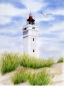 Preview: Postkarte DIN-A6  Blåvand Blavand Weg zum Leuchtturm DK02